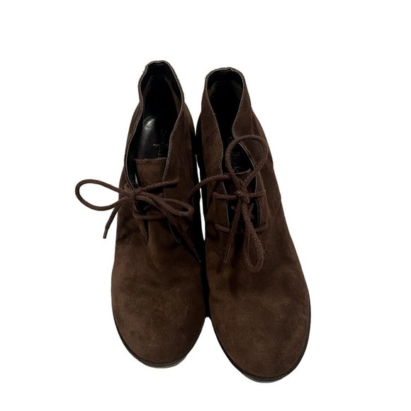 Cole‎ Haan Britt Chukka Brown Suede Wedge Bootie Size 9.5 - Picture 3 of 10
